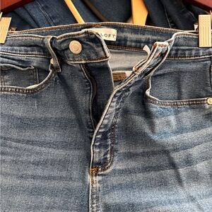 LOFT Medium Wash Denim Jeans Slim Flare